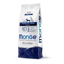 Monge Daily Line Medium Senior száraz kutyatáp - csirke 12 kg kutyaeledel