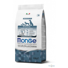 Monge Dog 12kg PUPPY Pisztráng, rizs - Monoprotein All Breeds Adult Speciality Line kutyaeledel