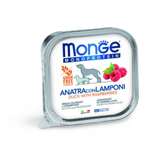 Monge Dog 150g MONOPROTEIN Fruits Paté kacsa-málna kutyaeledel