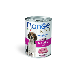 Monge Dog Fresh Adult konzerv - sertés 400 g kutyaeledel