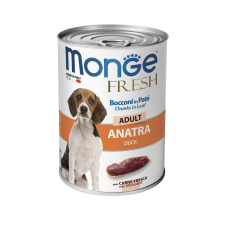 Monge Dog Fresh Chunks in Loaf Adult Kutyakonzerv (Kacsa) - 400 g kutyaeledel