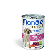 Monge Dog Fresh Puppy konzerv - borjú zöldségekkel 400 g kutyaeledel