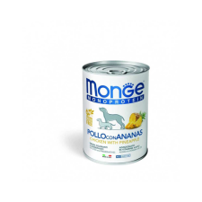 Monge Dog Fruit Monoprotein Csirke ananásszal 400 g kutyaeledel