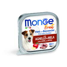 Monge Dog Fruit paté - bárány, alma 100 g kutyaeledel