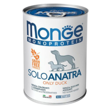 Monge Dog Monoprotein Paté 100% kacsa – 6×400 g kutyaeledel