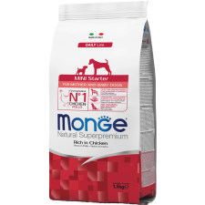 Monge Dog Natural Superpremium Mini Starter Száraz Kutyatáp – 1,5 kg kutyaeledel
