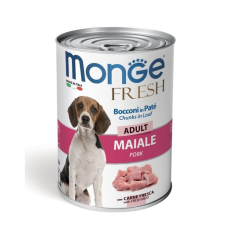 Monge Fresh Dog Kutyatáp sertéshús tésztában 400g kutyaeledel