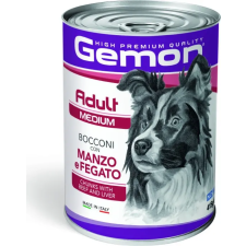 Monge Gemon Dog konzerv Adult Medium Marha &amp; Máj 415 g kutyaeledel
