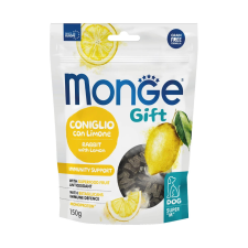 Monge GIFT Immunrendszer Erősítő Monoprotein Jutalomfalat Kutyáknak (Nyúl és Citrom) - 150 g jutalomfalat kutyáknak