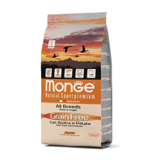 Monge Grain Free All Breeds Adult Duck and Potatoes 12 kg kutyaeledel