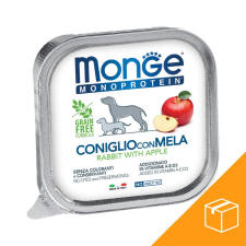 Monge Monoprotein Fruits Pate Alutálcás Kutyaeledel (Nyúl és Alma) - 24x150 g kutyaeledel