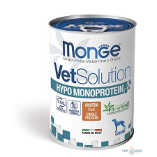 Monge VetSolution Dog 400g Hypo Kacsa Monoprotein kutyaeledel
