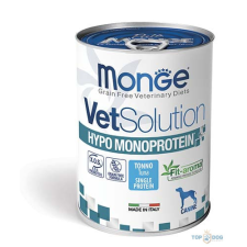 Monge VetSolution Dog 400g Hypo Tonhal Monoprotein kutyaeledel
