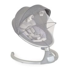 Moni Iswing elektromos hinta, 9 kg, 5seb., szúnyoghálóval ezüst MBN-109351 babahinta