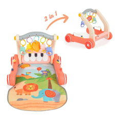 Moni Music walker 2in1 járássegítő+játszószőnyeg pink tili toli