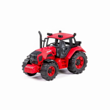 Moni Polesie 89397 traktor 19 cmes piros autópálya és játékautó