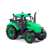 Moni Polesie 91222 lendkerekes, hátrahúzós traktor zöld autópálya és játékautó