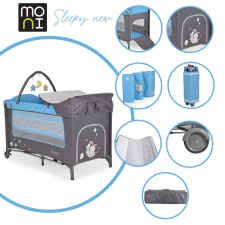 Moni Sleepy összecsukható utazóágy - Kék utazóágy