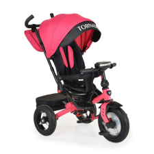 Moni Tornado szülőkaros tricikli 25kgig 360f forgatható pink tricikli
