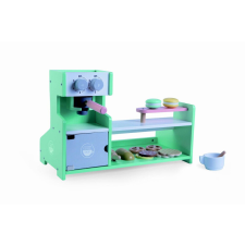 Moni Toys Fából készült kávézó konyhakészlet