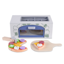 Moni Toys Fajáték fa pizzasütő konyhakészlet
