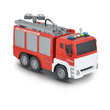 Moni Toys Interaktív műanyag pumpás, kihúzható létrás Tűzoltóautó 1:12 - Piros fajáték