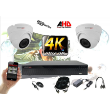  Monitorrs Security - 4k AHD kamerarendszer 2 kamerával 8 Mpix WD - 6037K2 megfigyelő kamera