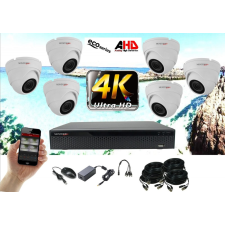Monitorrs Security - 4k AHD kamerarendszer 6 kamerával 8 Mpix WD - 6037K6 megfigyelő kamera