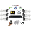  Monitorrs Security - 4k AI IP park kamerarendszer 6 kamerával 8 Mpix - 6380K6