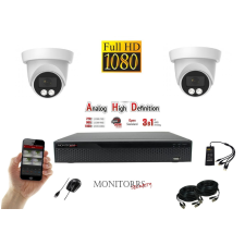 Monitorrs Security - AHD dóm kamerarendszer 2 kamerával 2 Mpix - 6196K2 megfigyelő kamera