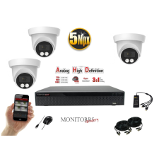 Monitorrs Security - AHD dóm kamerarendszer 3 kamerával 5 Mpix - 6197K3 megfigyelő kamera