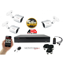 Monitorrs Security - AHD kamerarendszer 3 kamerával 5 Mpix - 6041K3 megfigyelő kamera