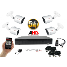 Monitorrs Security - AHD kamerarendszer 4 kamerával 5 Mpix - 6041K4 megfigyelő kamera