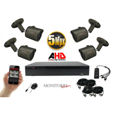 Monitorrs Security - AHD kamerarendszer 4 kamerával 5 Mpix - 6042K4 megfigyelő kamera