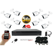 Monitorrs Security - AHD kamerarendszer 8 kamerával 5 Mpix - 6041K8 megfigyelő kamera