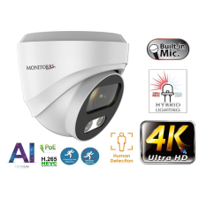  Monitorrs Security - AI Hybrid Light IP kamera 8 Mpix WDome - 6481 megfigyelő kamera