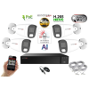  Monitorrs Security - AI Hybrid Light IP kamerarendszer 4 kamerával 5 Mpix WT - 6143k4