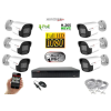  Monitorrs Security - IP kamerarendszer 6 kamerával 2 Mpix - 6023K6