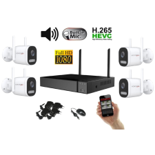  Monitorrs Security - Wifi IP kamerarendszer 4 kamerával 2 Mpix, aktív - 6124K4 megfigyelő kamera
