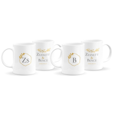  Monogramos páros bögre 3 bögrék, csészék