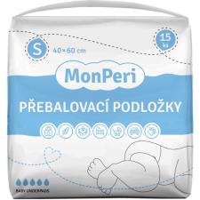 MonPeri Baby Underpads Size S eldobható pelenkázó-alátétek 40x60 cm 15 db pelenkázó matrac