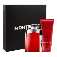 Mont Blanc Legend Red, SET: edp 100ml + edp 7,5ml + tusfürdő gél 100ml kozmetikai ajándékcsomag