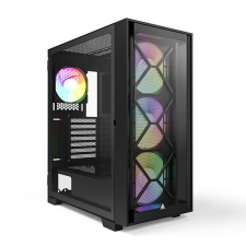 Montech AIR 1000 Premium táp nélküli ablakos ház fekete (4710562745689) (4710562745689) számítógép ház