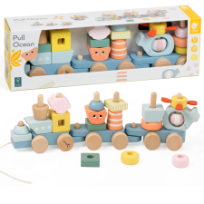 Montessori Ocean Fa Vonat Puzzle puzzle, kirakós