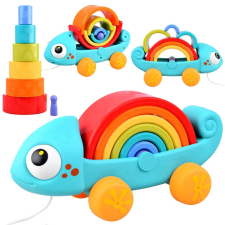  Montessori szivárvány kaméleon puzzle puzzle, kirakós