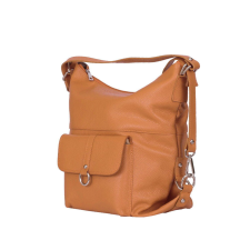  Monty, hátitáska, természetes bőrből, konyakszín kézitáska és bőrönd