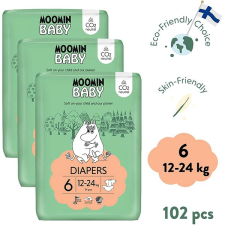 Moomin Baby 6 Maxi 12-24 kg (102 db) pelenka