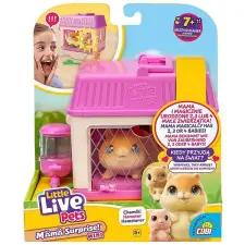 Moose Enterprise Little Live Pets: Hörcsög mama és kicsinyei plüssfigura