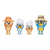 MOOSE TOYS Bluey 4 darabos Családi utazás játékkészlet (BLU17654)