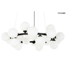 Moosee Cosmo 72 függeszték fém fekete mleczne üveg gömbökkel világítás